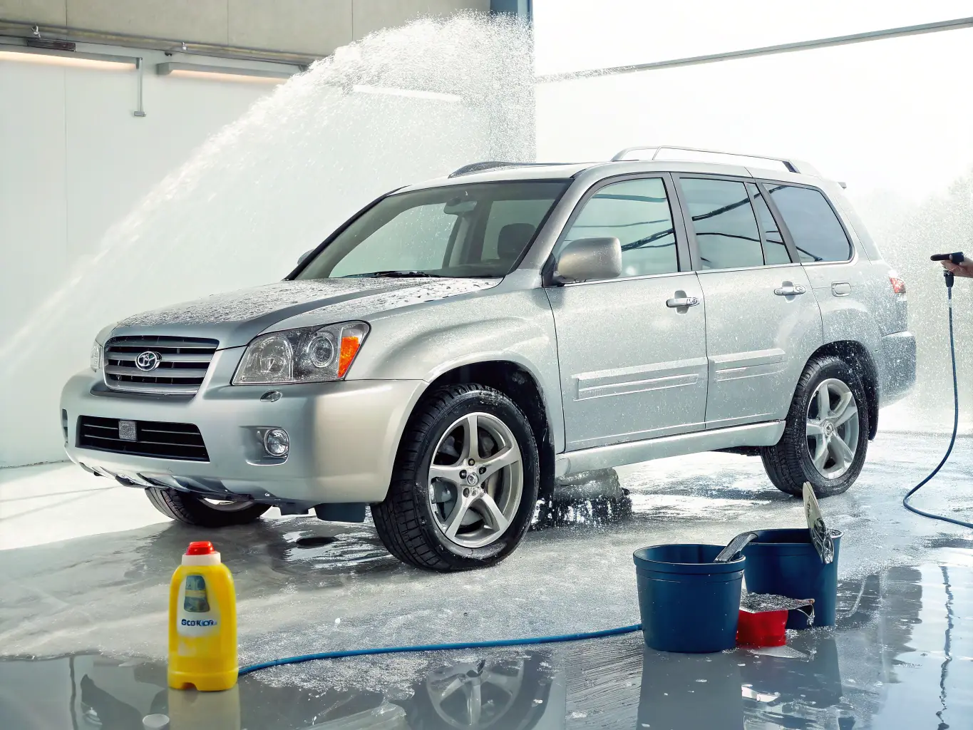 A vibrant digital marketing campaign ad featuring a sleek new car model, highlighting its key features and benefits, with a clear call to action to visit the ExpoCars Global website.